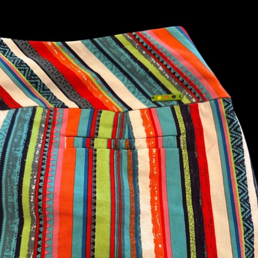 Swing Control Womens Golf Skort Size 8 Multicolor Stripe Performance Skirt - Picture 4 of 7
